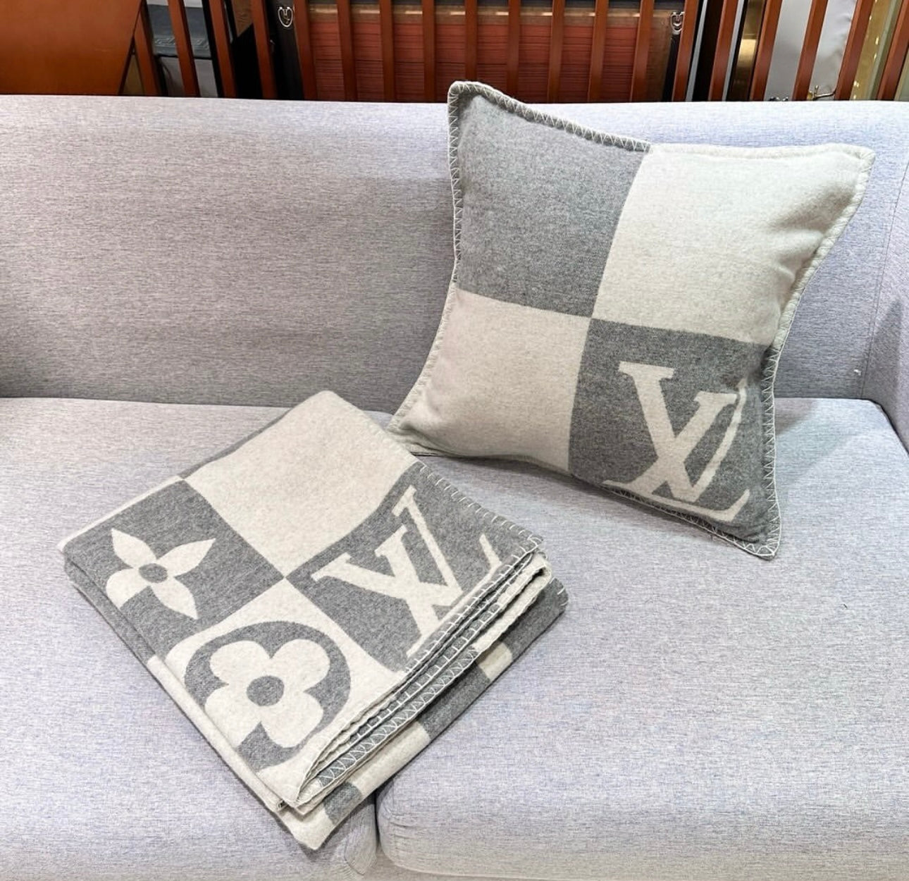 Ensemble Plaid + Coussin